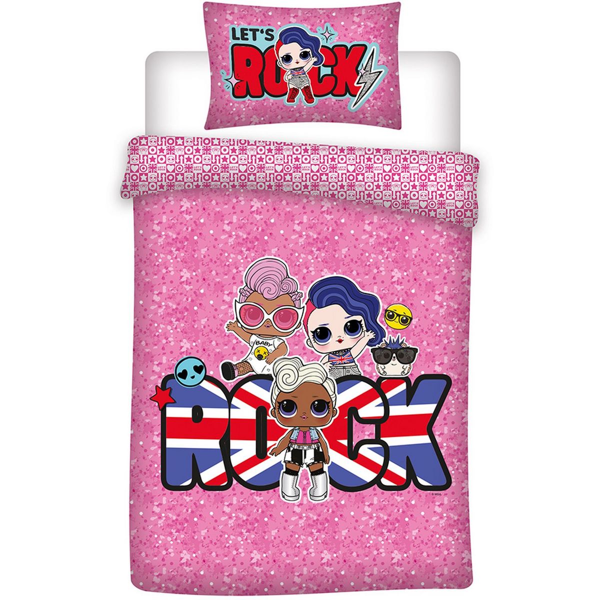 Lol surprise Parure housse de couette enfant en coton LOL