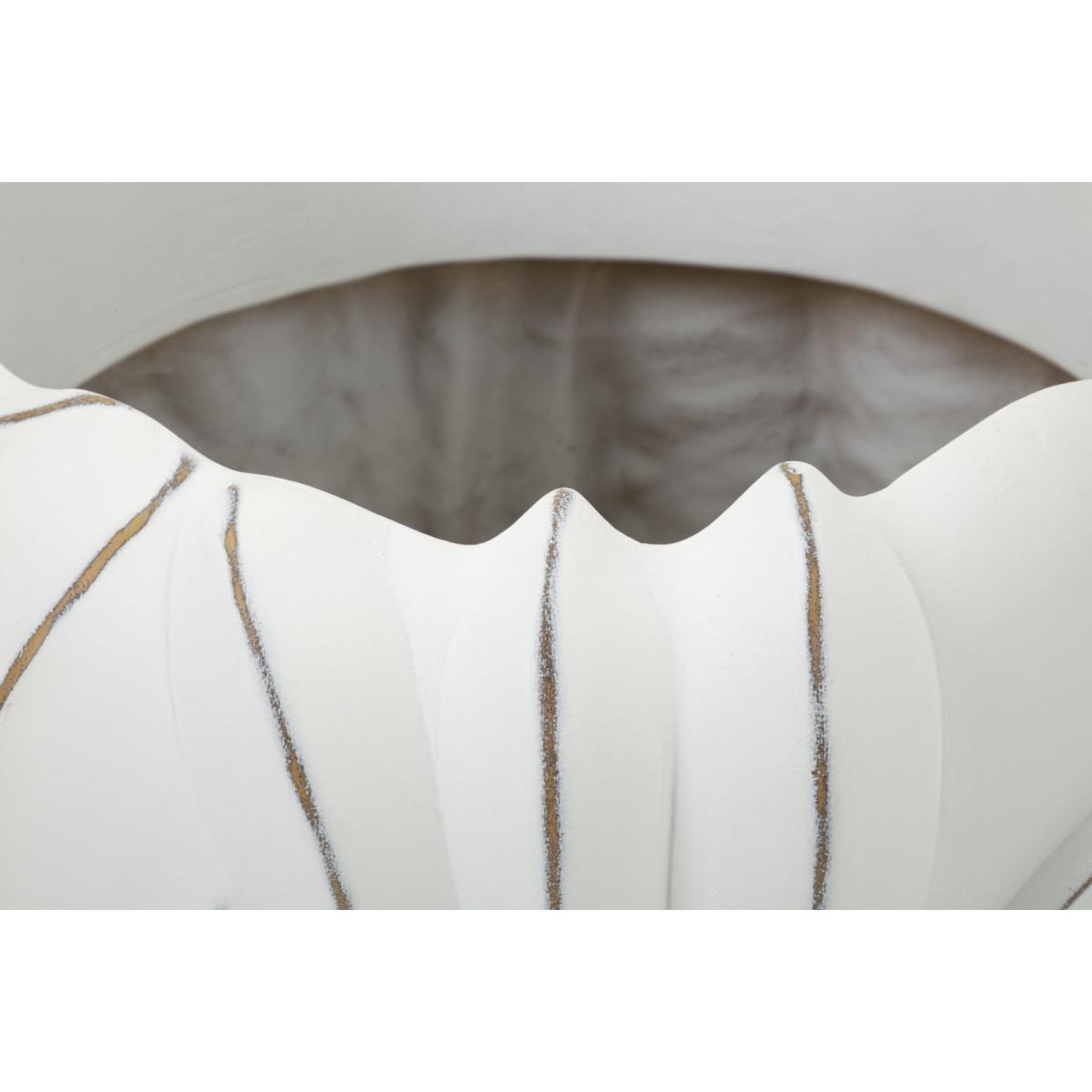 Voir la diapositive 4 : Paris Prix Cache-pot déco en résine  gardy  34cm blanc