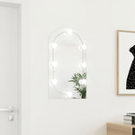 VIDAXL Miroir avec eclairage LED 70x40 cm Verre Arche