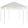 Voir la diapositive 4 : VIDAXL Chapiteau hexagonal et 6 parois laterales 3,6x3,1 m Blanc creme
