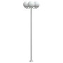 Voir la diapositive 4 : VIDAXL Lampadaires d'exterieur 2 pcs argente 215 cm acier inoxydable