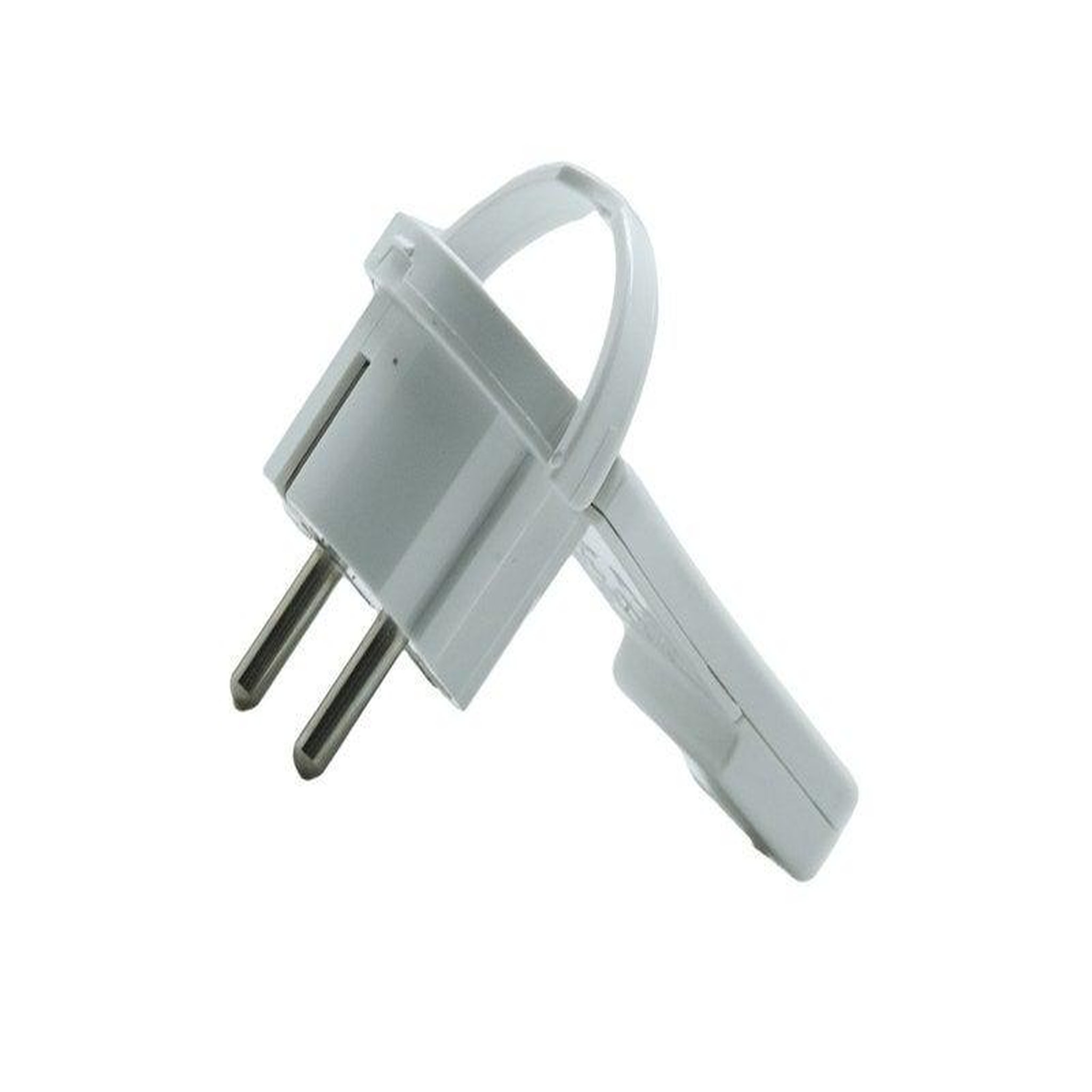 CENTRALE BRICO Fiche électrique plate mâle 2 pôles + terre, 16 A