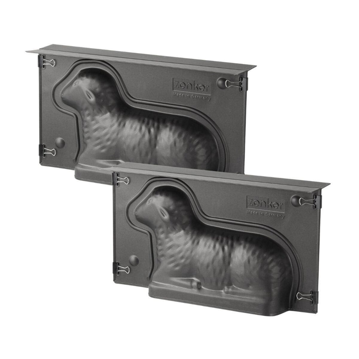 ZENKER Lot de 2 moules à gâteaux 3D en forme d'agneau pascal 900 ml Zenker Special Season