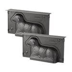 ZENKER Lot de 2 moules à gâteaux 3D en forme d'agneau pascal 900 ml Zenker Special Season