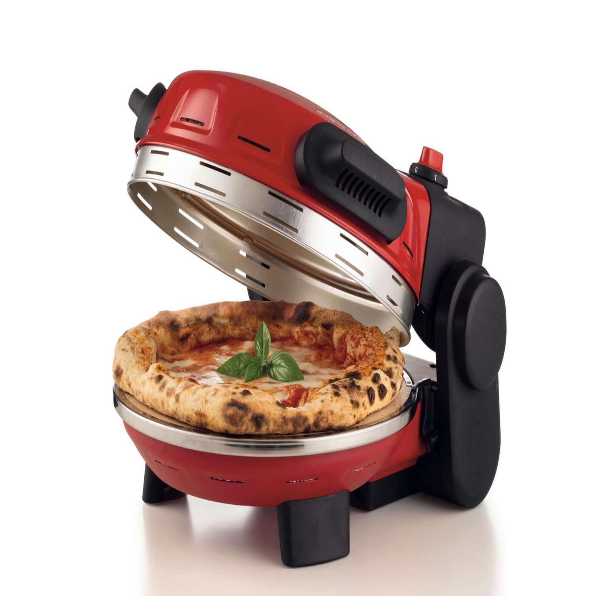 Voir la diapositive 2 : ARIETE Mini four Ariete 934 Pizzeria Gourmet 1500W 400°C pierre réfractaire amovible