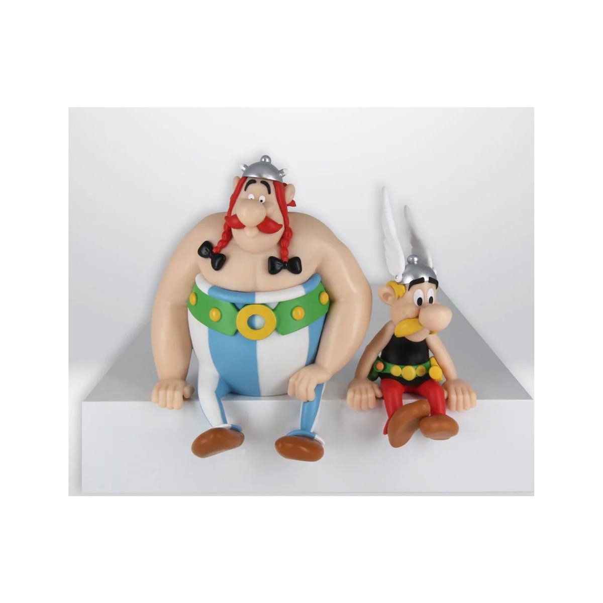 Plastoy Figurine Asterix et Obelix assis 13cm