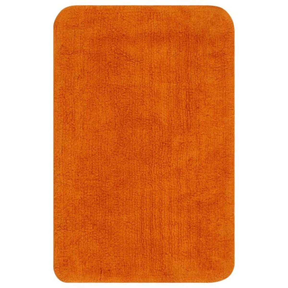 VIDAXL Tapis de salle de bain 2 pcs Tissu Orange