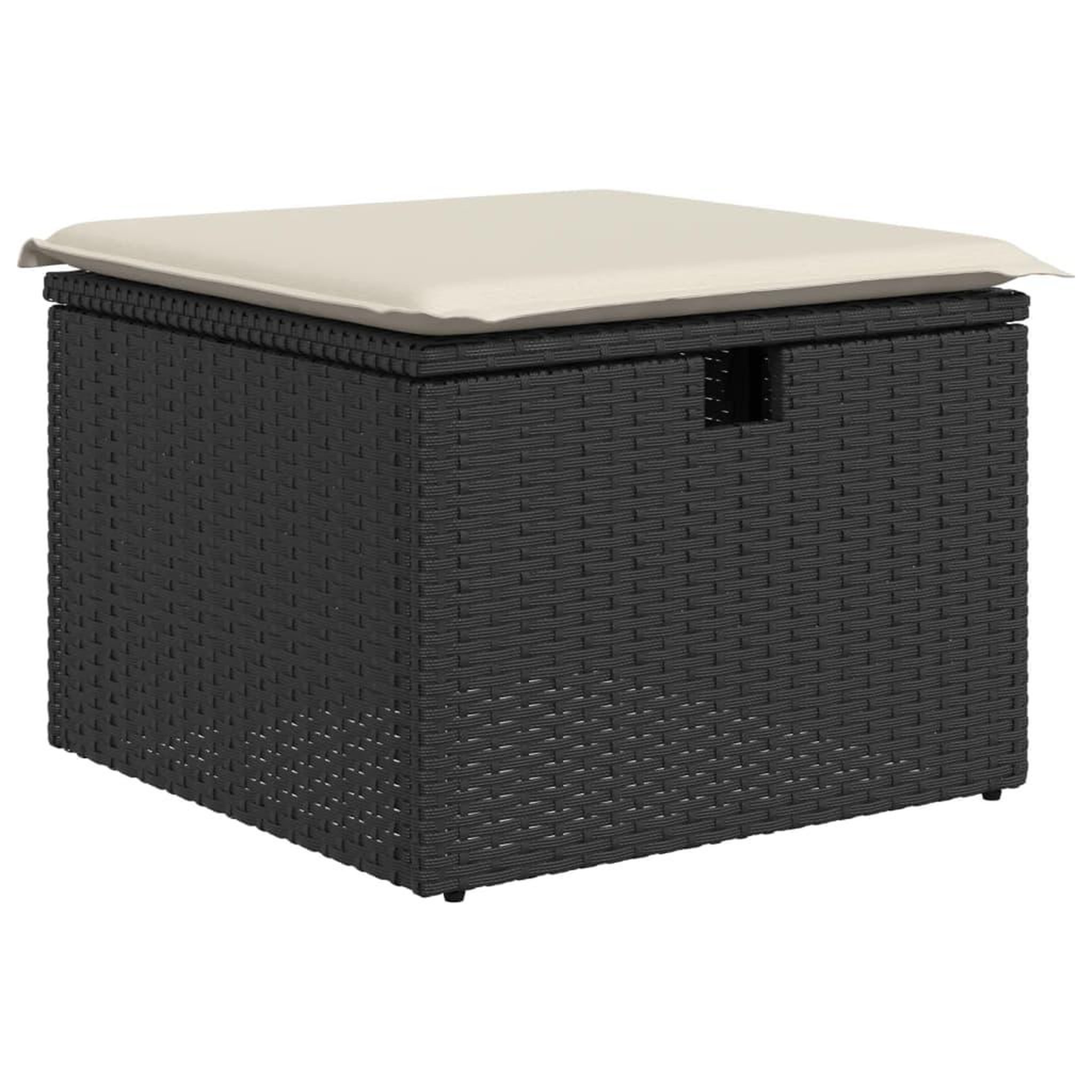 Voir la diapositive 5 : VIDAXL Salon de jardin 9 pcs avec coussins noir resine tressee