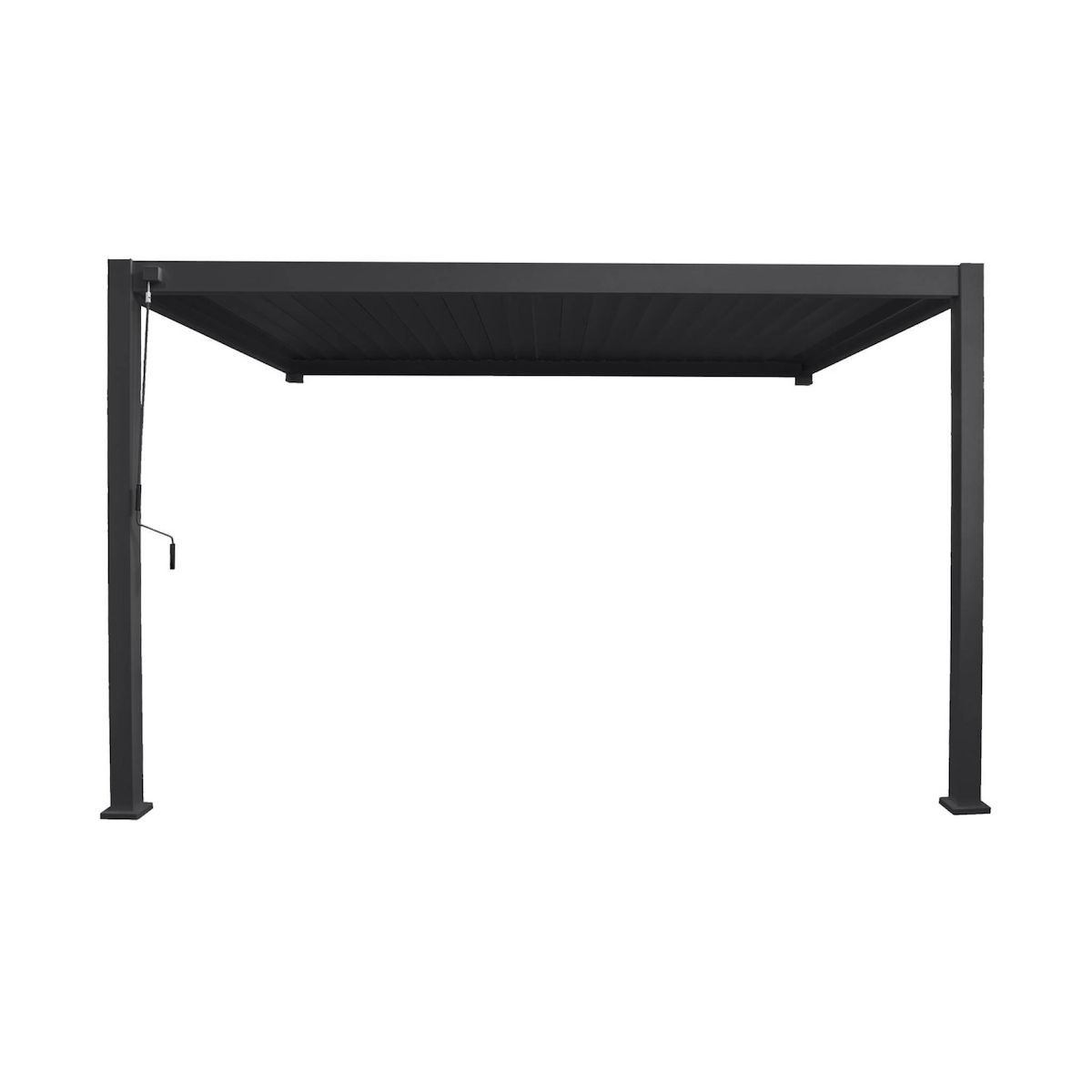 SWEEEK Pergola bioclimatique aluminium adossée lames orientables 4x3m Triomphe