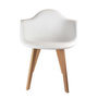 Voir la diapositive 3 : Paris Prix Lot de 2 Fauteuils Scandinave  Julda  85cm Blanc