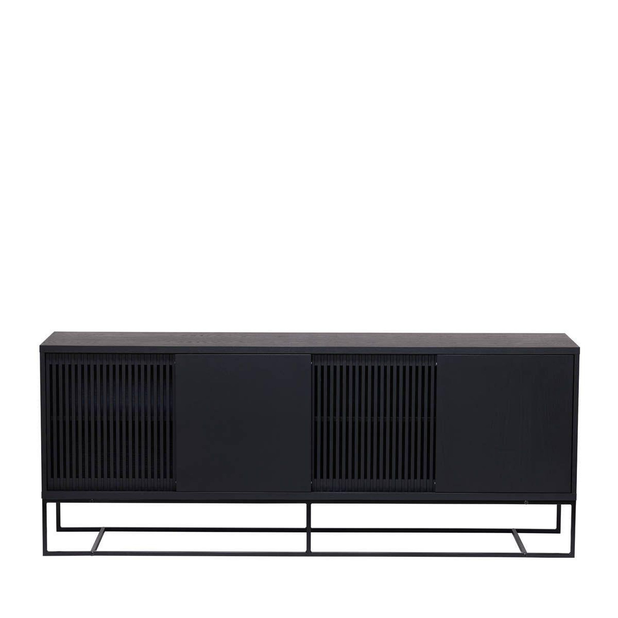 Voir la diapositive 2 : Paris Prix Buffet 4 portes coulissantes  ende  188cm noir