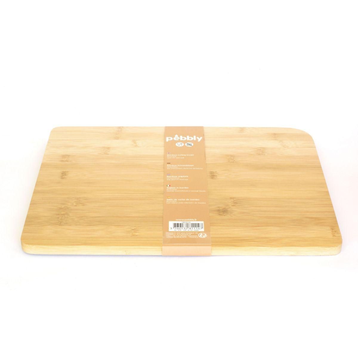 PEBBLY Planche à découper a decouper avec rigole - 37