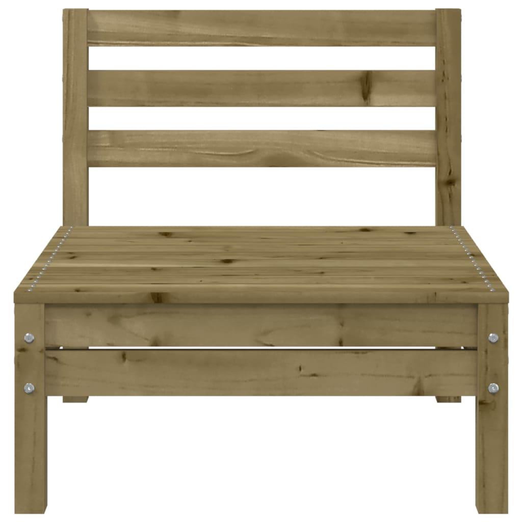 Voir la diapositive 5 : VIDAXL Canapes de jardin sans accoudoirs 4 pcs bois pin impregne