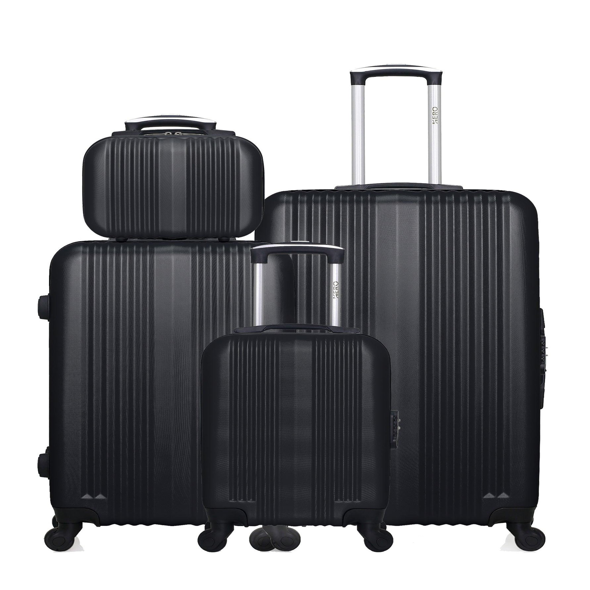 HERO Hero - lot de 4 - valise grand format, valise weekend, valise cabine xxs et vanity lipari
