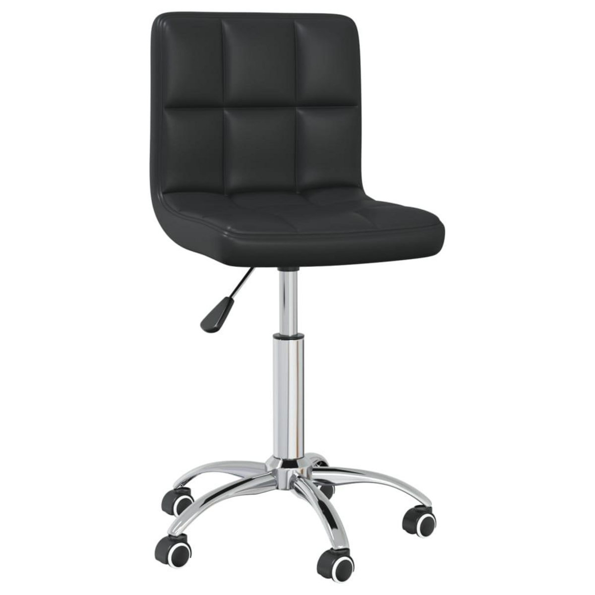 VIDAXL Chaise de bureau pivotante Noir Similicuir