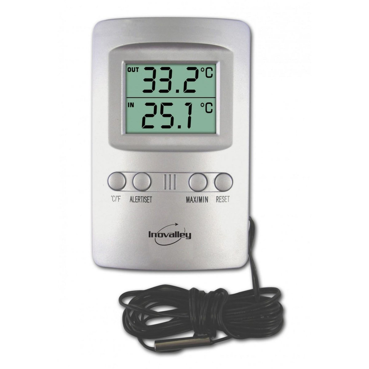 Inovalley Thermomètre intérieur ou extérieur INOVALLEY T 05