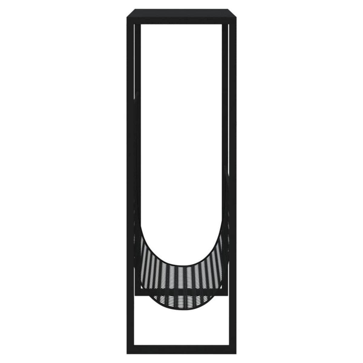 VIDAXL Porte-revue Noir 35x15x45 cm Acier