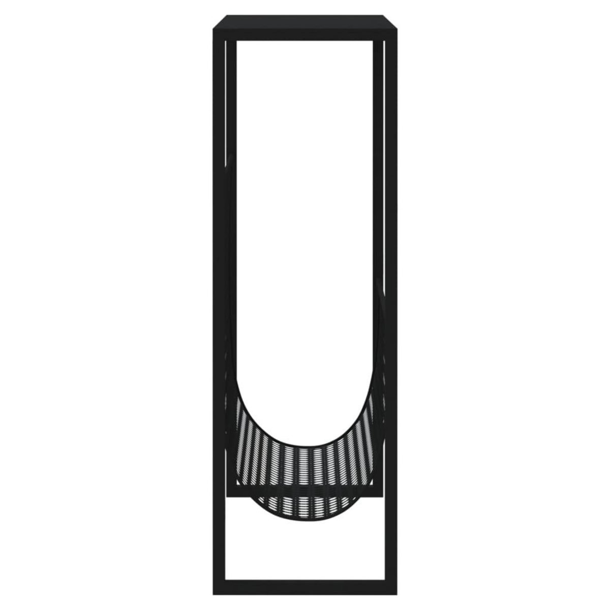 VIDAXL Porte-revue Noir 35x15x45 cm Acier