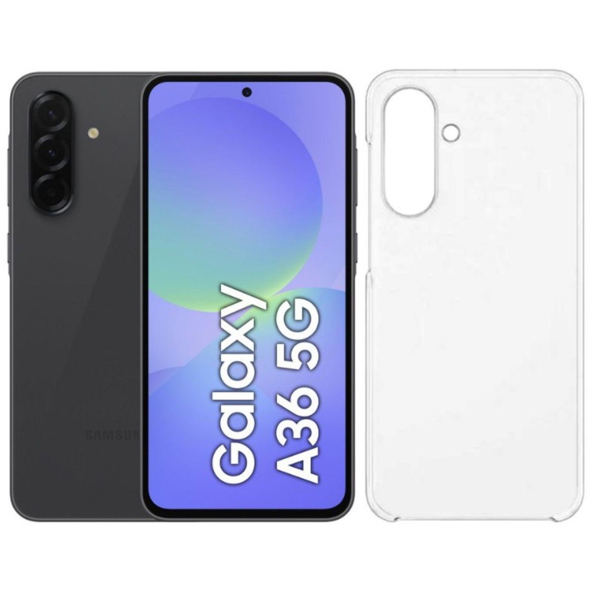 Voir la diapositive 1 : Samsung Smartphone Pack A36 Noir 128Go 5G + Coque silicone