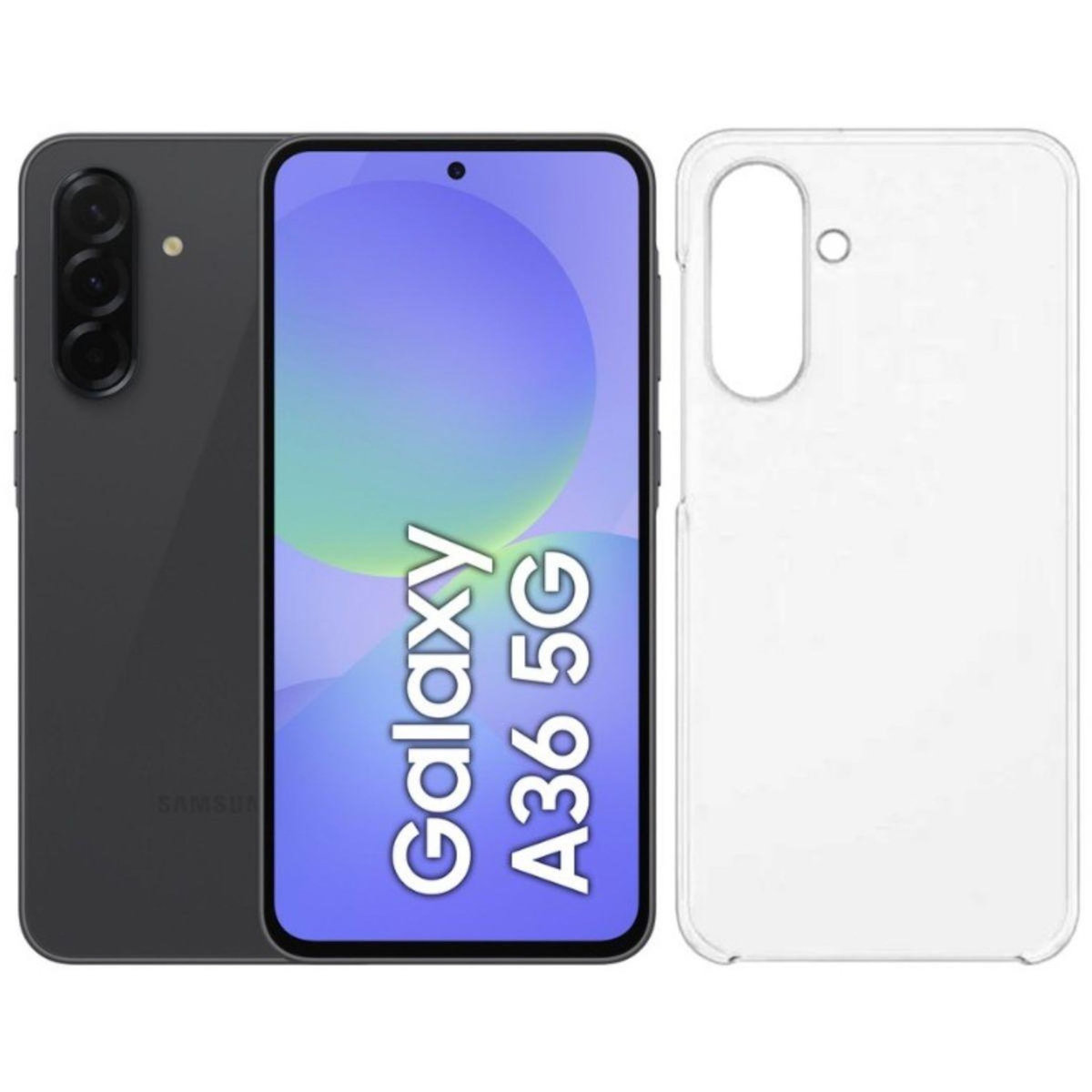 Samsung Smartphone Pack A36 Noir 128Go 5G + Coque silicone