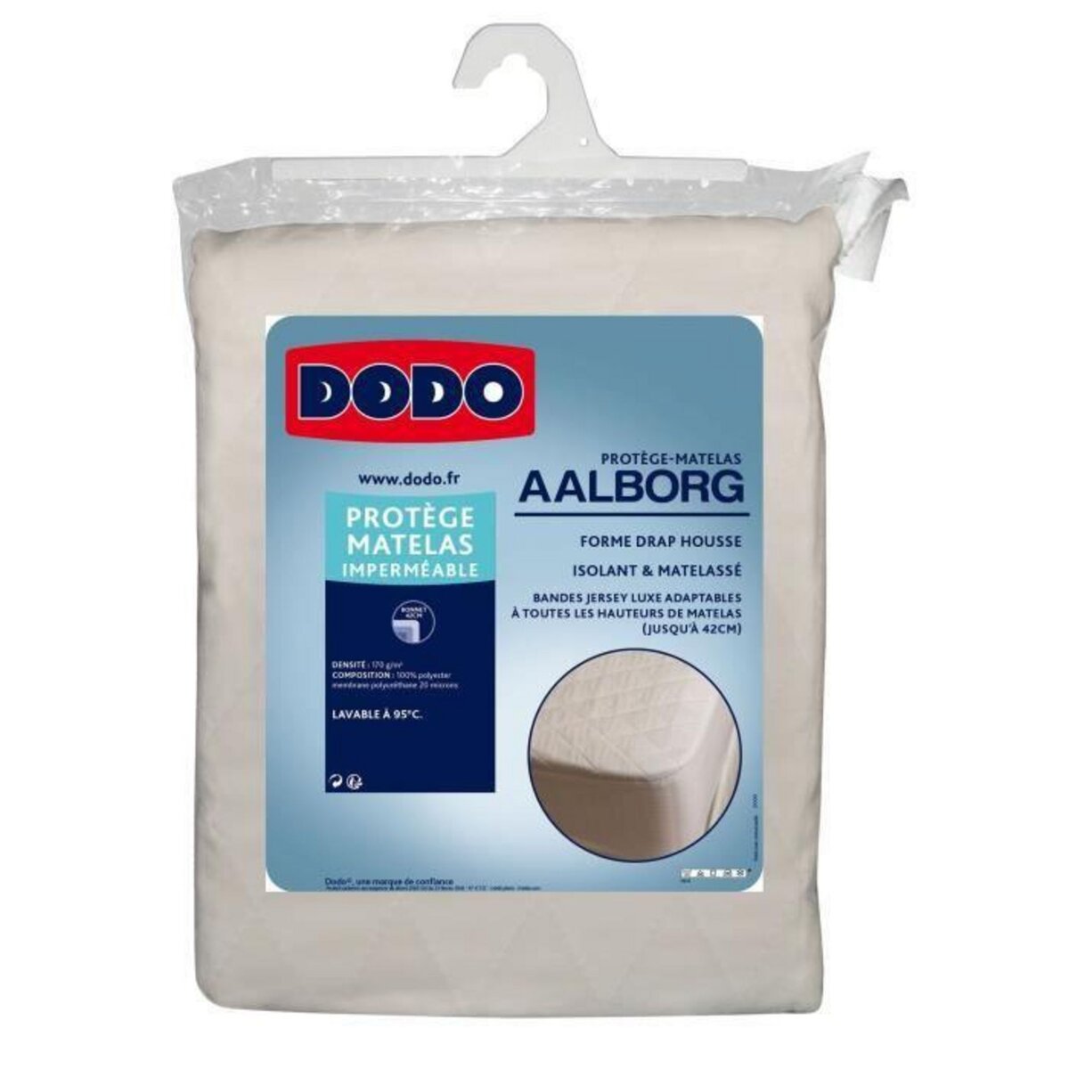DODO Protege matelas Aalborg - Matelassé et imperméable - 90x190 cm pas  cher 