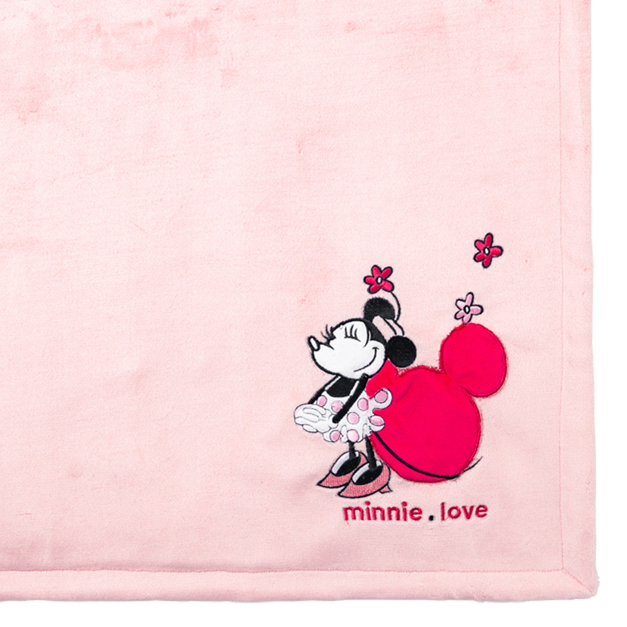 Voir la diapositive 2 : DISNEY Couverture  bi-matiere 75x100cm Minnie Confettis