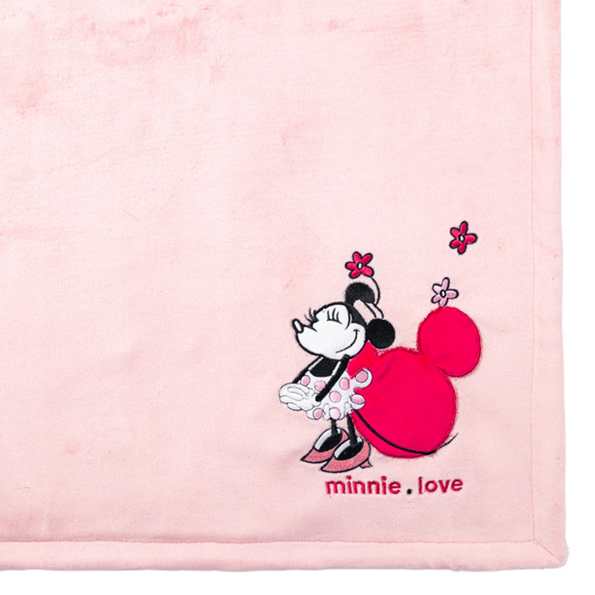 DISNEY Couverture  bi-matiere 75x100cm Minnie Confettis