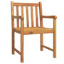 Voir la diapositive 3 : VIDAXL Chaises de jardin lot de 4 56x55,5x90 bois massif d'acacia