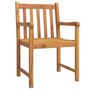 Voir la diapositive 3 : VIDAXL Chaises de jardin lot de 4 56x55,5x90 bois massif d'acacia