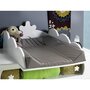 Chambre complète ELOISE : lit bébé côté plexi + commode + plan à langer + armoire