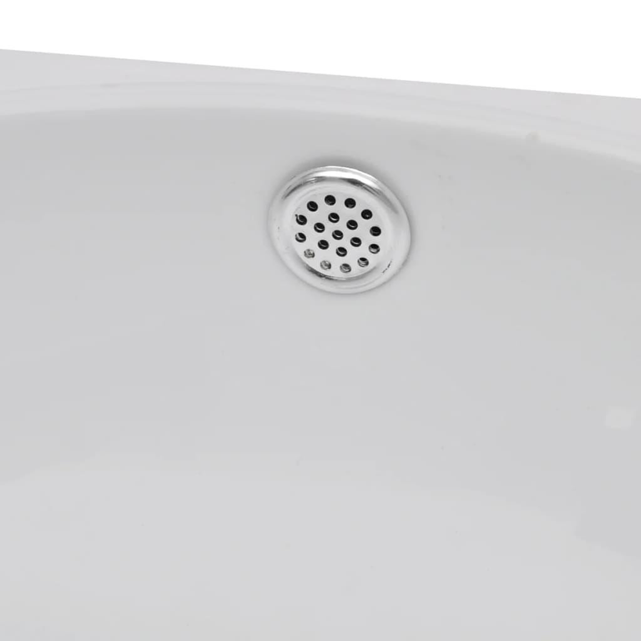 Voir la diapositive 5 : VIDAXL Vasque de salle de bains ceramique blanc avec trou de trop-plein