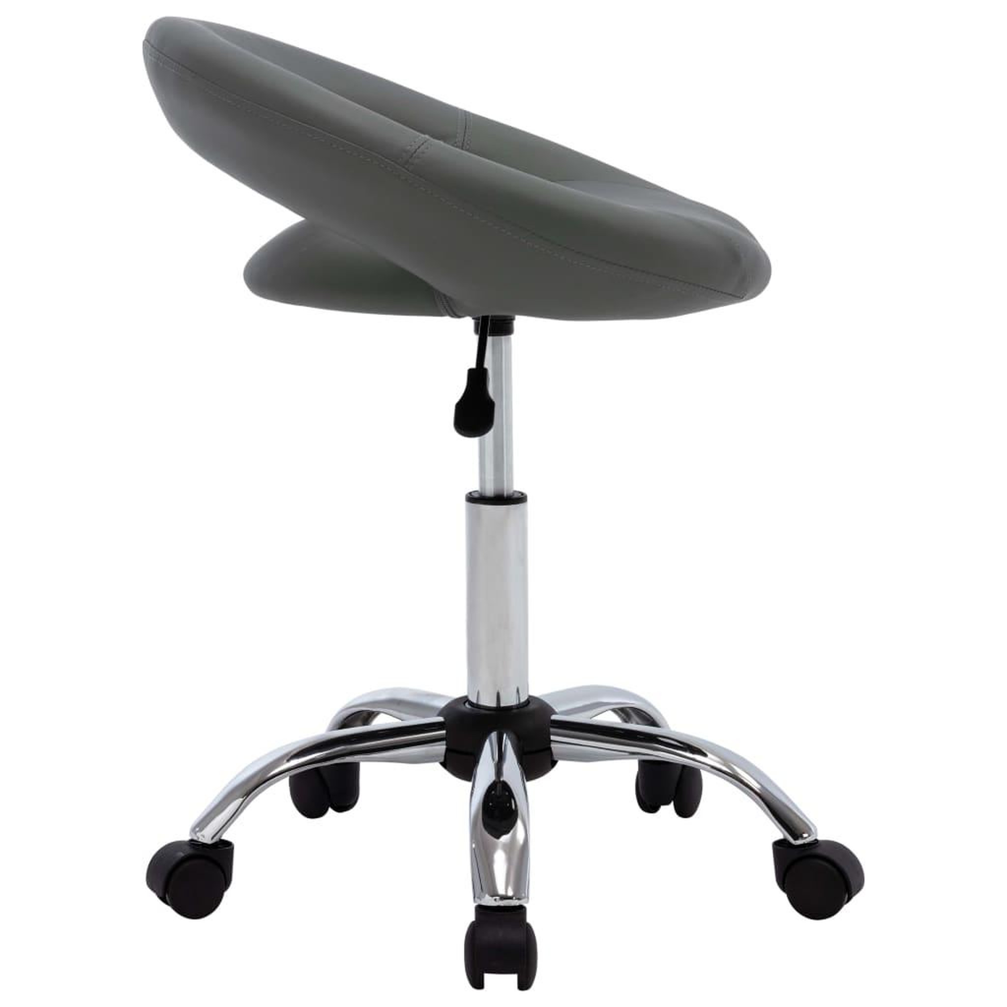 Voir la diapositive 3 : VIDAXL Chaise de travail roulante Gris Similicuir
