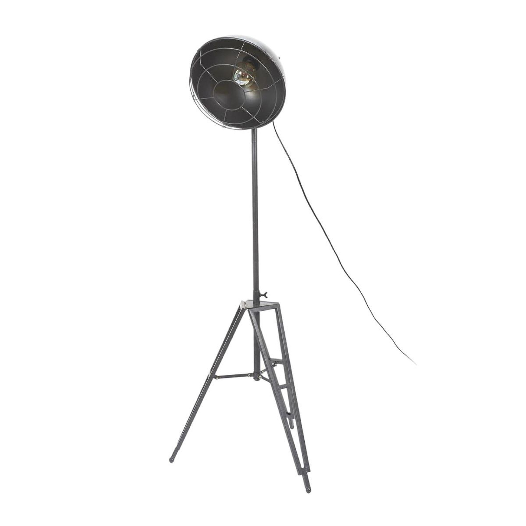 The Home Deco Factory Lampadaire industriel  trépied  124cm gris