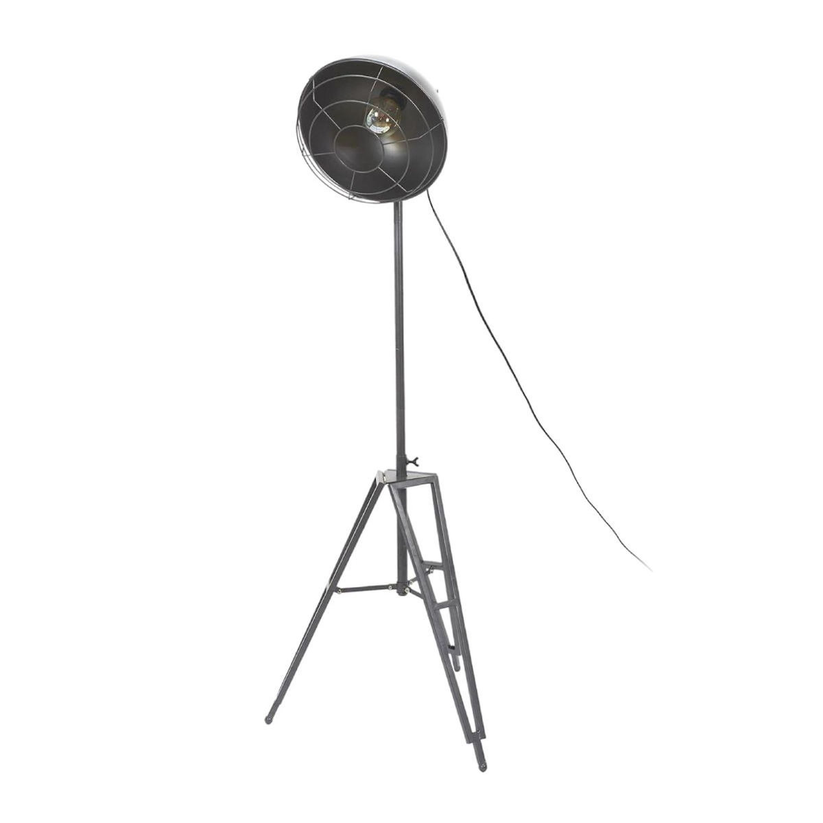 Paris Prix Lampadaire Industriel  Trépied  124cm Gris