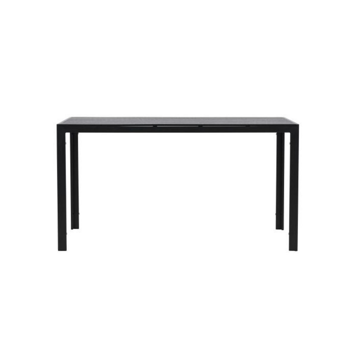 Paris Prix Table de Jardin  Mirko  140cm Noir