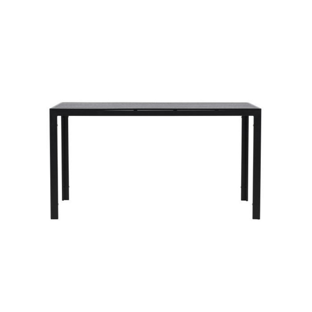 Paris Prix Table de Jardin  Mirko  140cm Noir