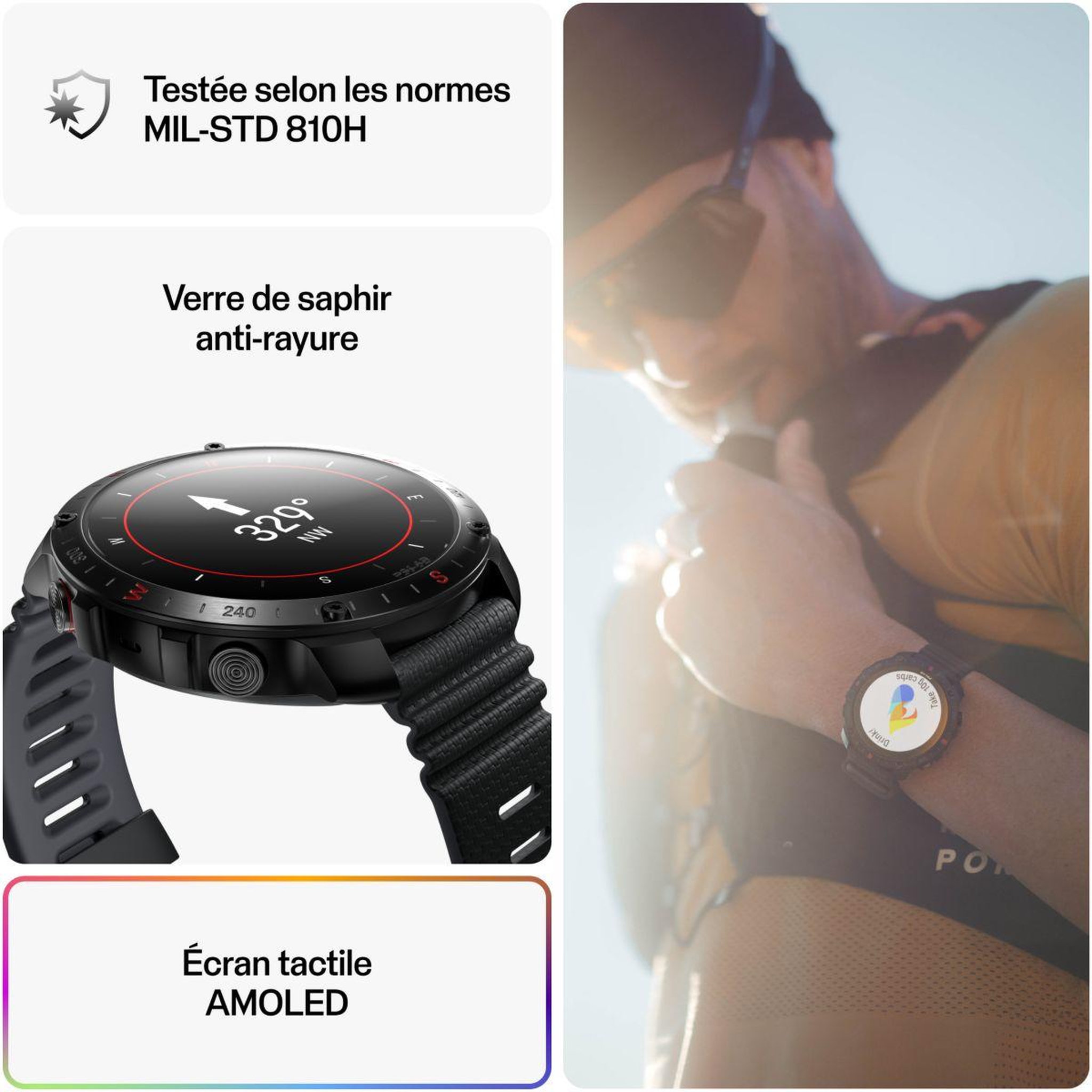 Voir la diapositive 4 : POLAR Montre sport GRIT X2 PRO Night Black S-L