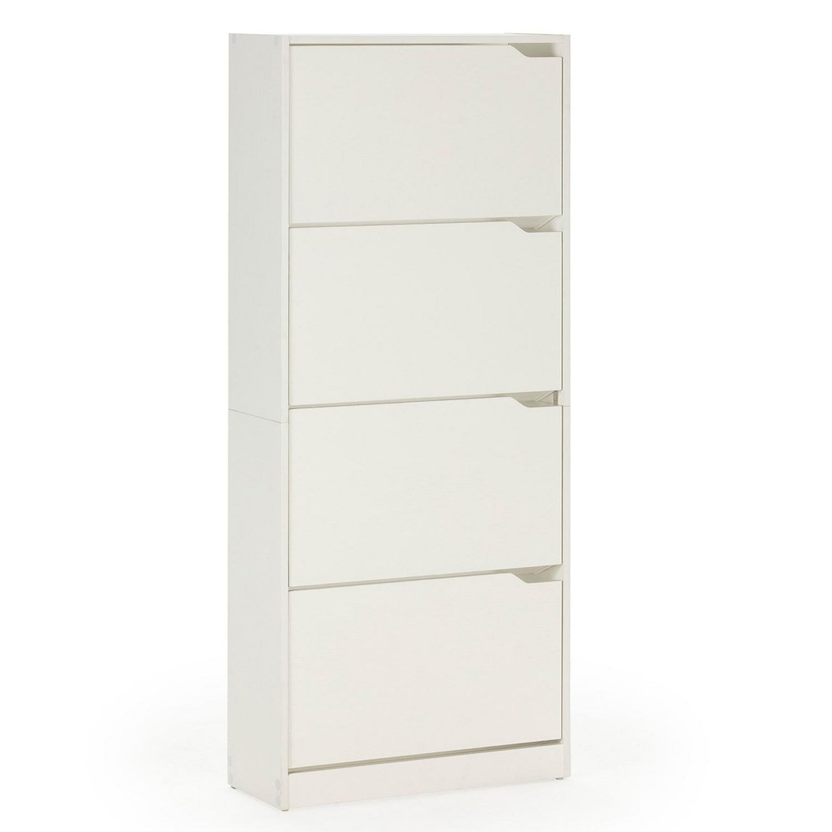 VS VENTA-STOCK Meuble à chaussures Angel, 4 portes, couleur blanche, pour 24 paires