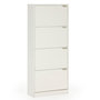 Voir la diapositive 1 : VS VENTA-STOCK Meuble à chaussures Angel, 4 portes, couleur blanche, pour 24 paires