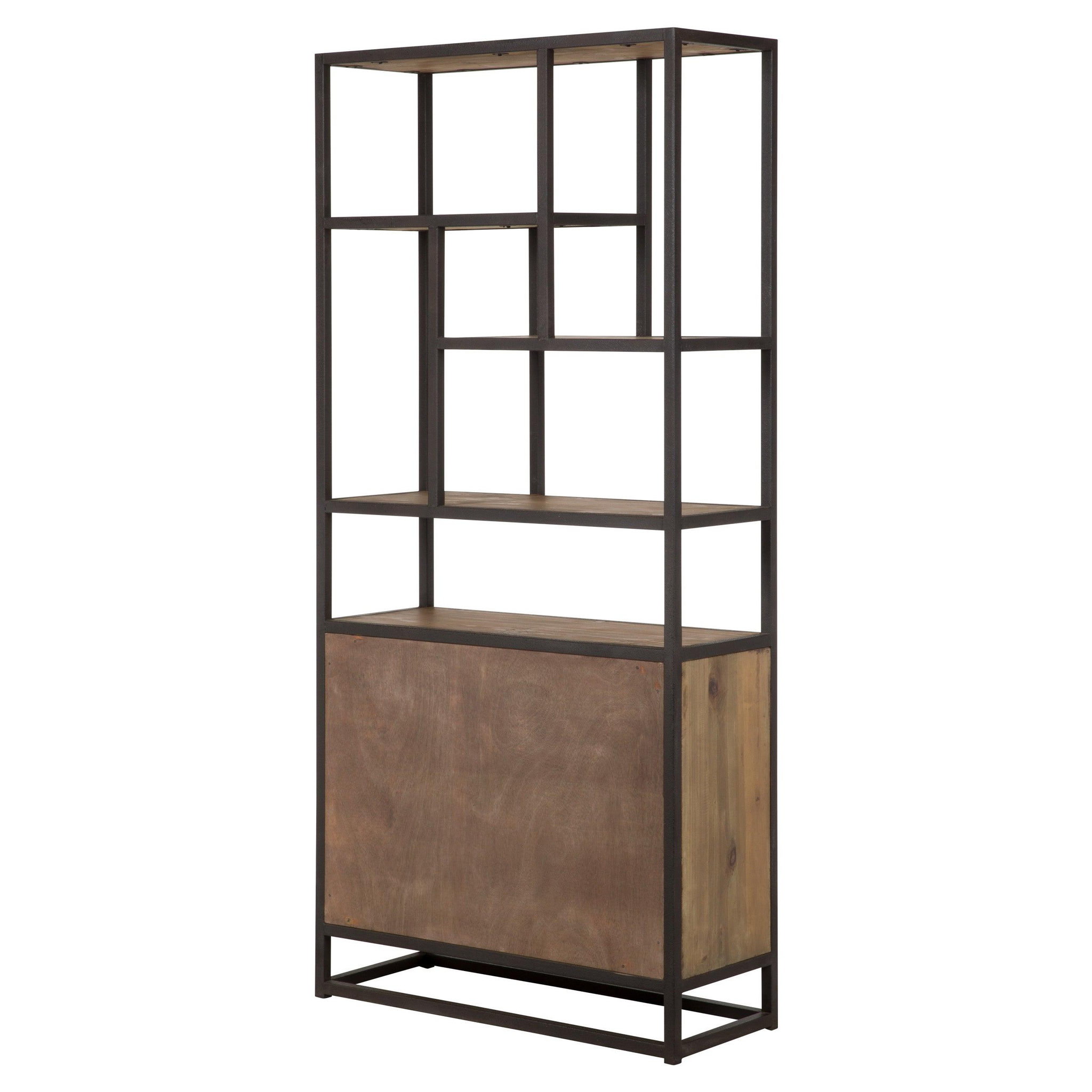 Voir la diapositive 5 : MAISON PAVANE Etagère en bois de cèdre recyclé et métal-raffi