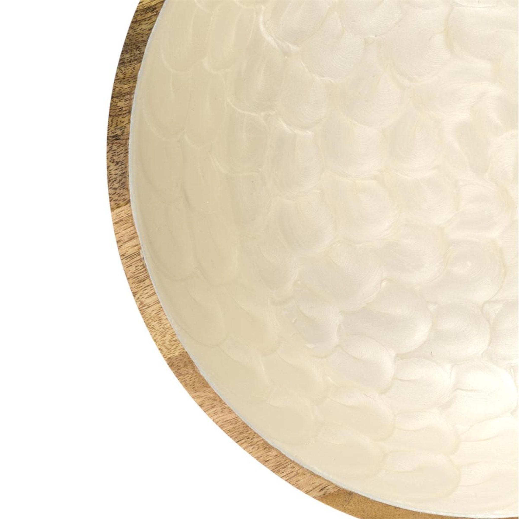 Voir la diapositive 3 : The Home Deco Factory Saladier en bois  nerina  33cm beige