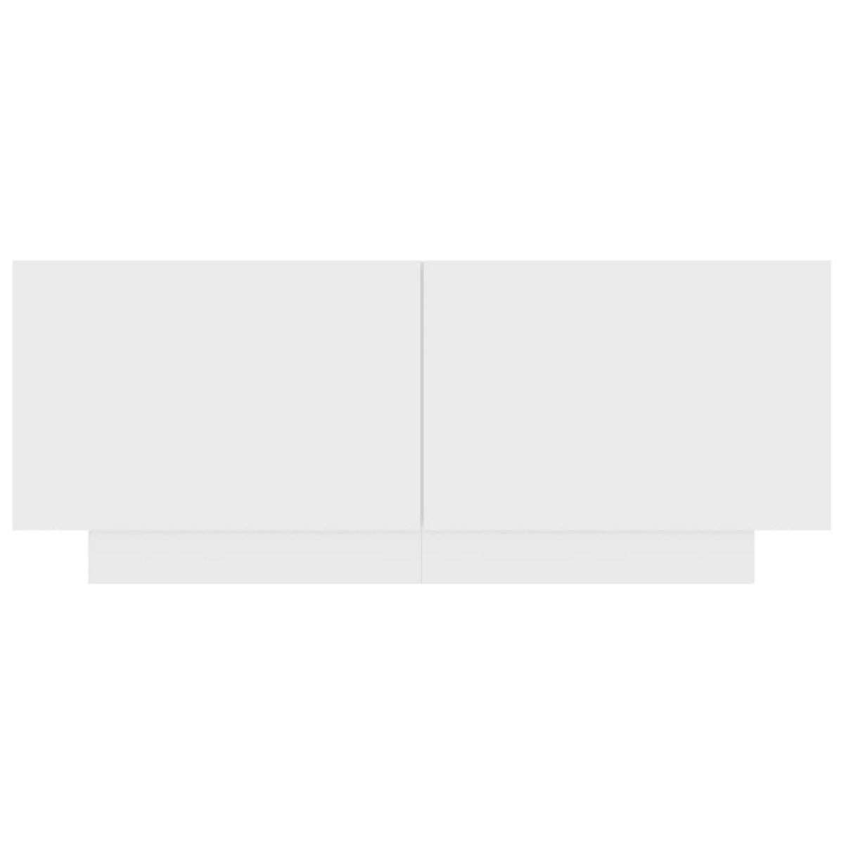 VIDAXL Table de chevet blanc 100x35x40 cm bois d'ingenierie