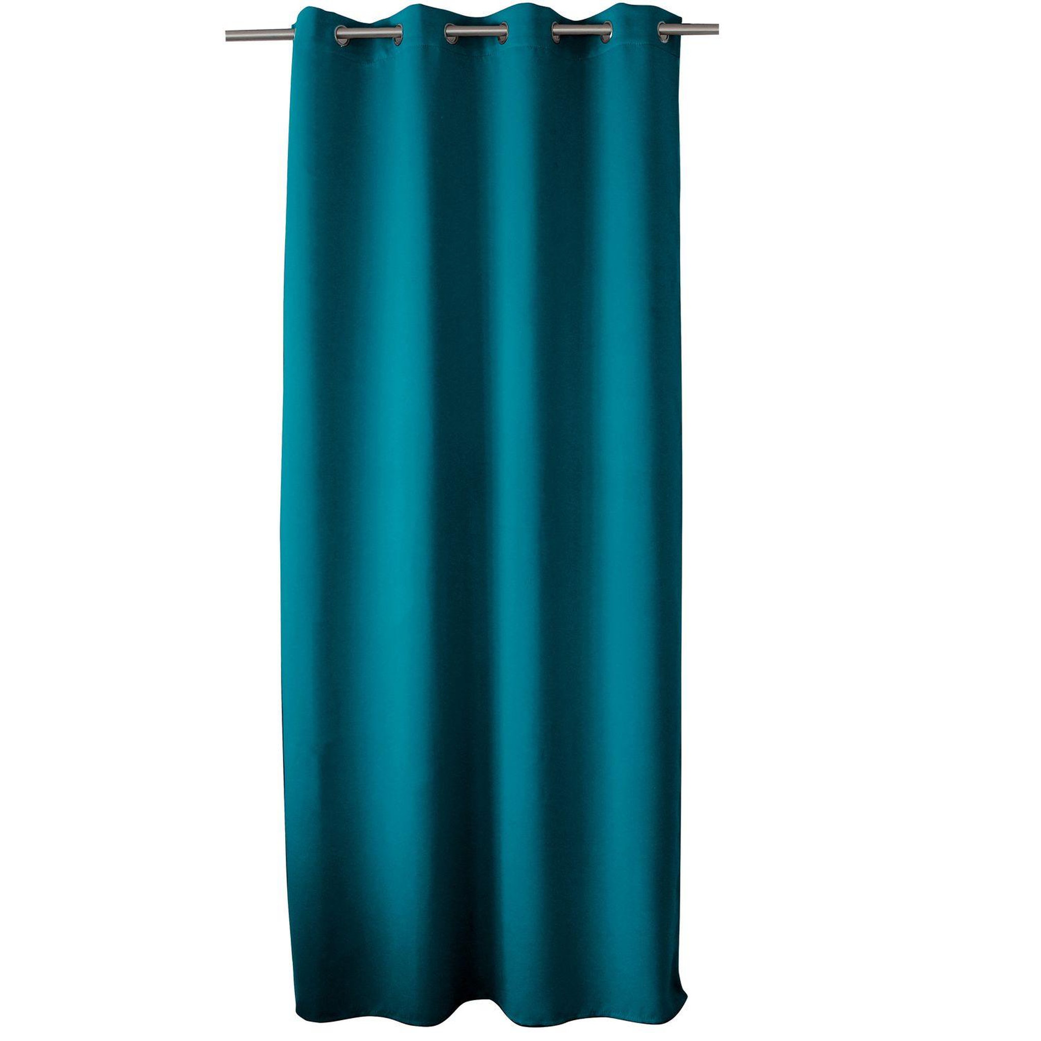 Voir la diapositive 1 : TOILINUX Rideau occultant basic à 8 œillets - 140 x 240 cm - vert argile