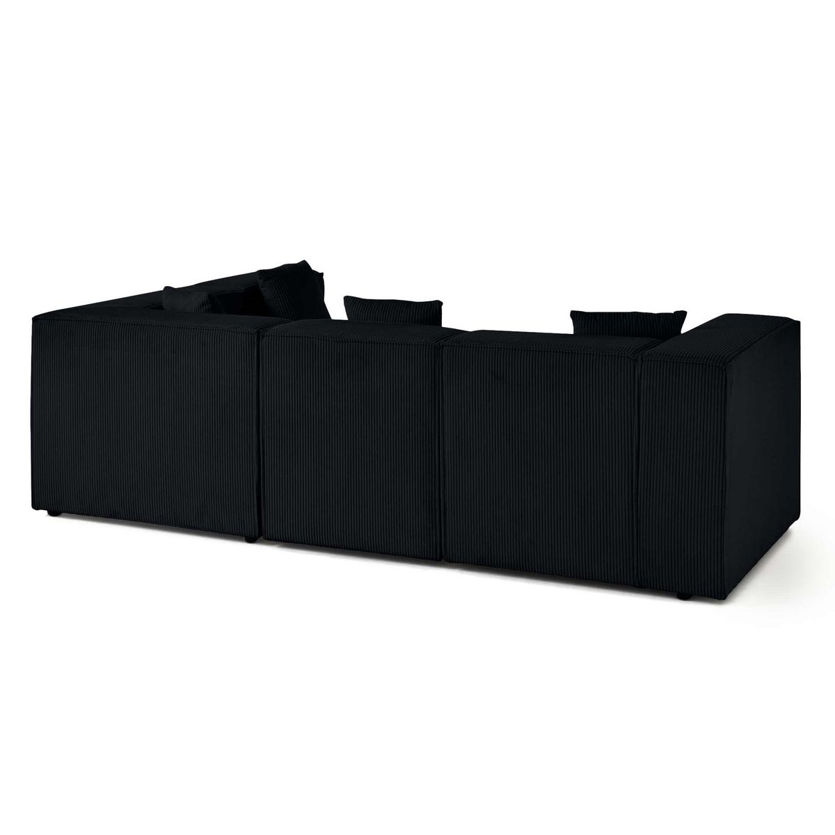 LISA DESIGN Arty - canapé modulable d'angle droit 4 places - en velours côtelé