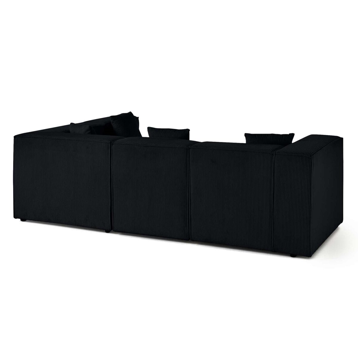 LISA DESIGN Arty - canapé modulable d'angle droit 4 places - en velours côtelé