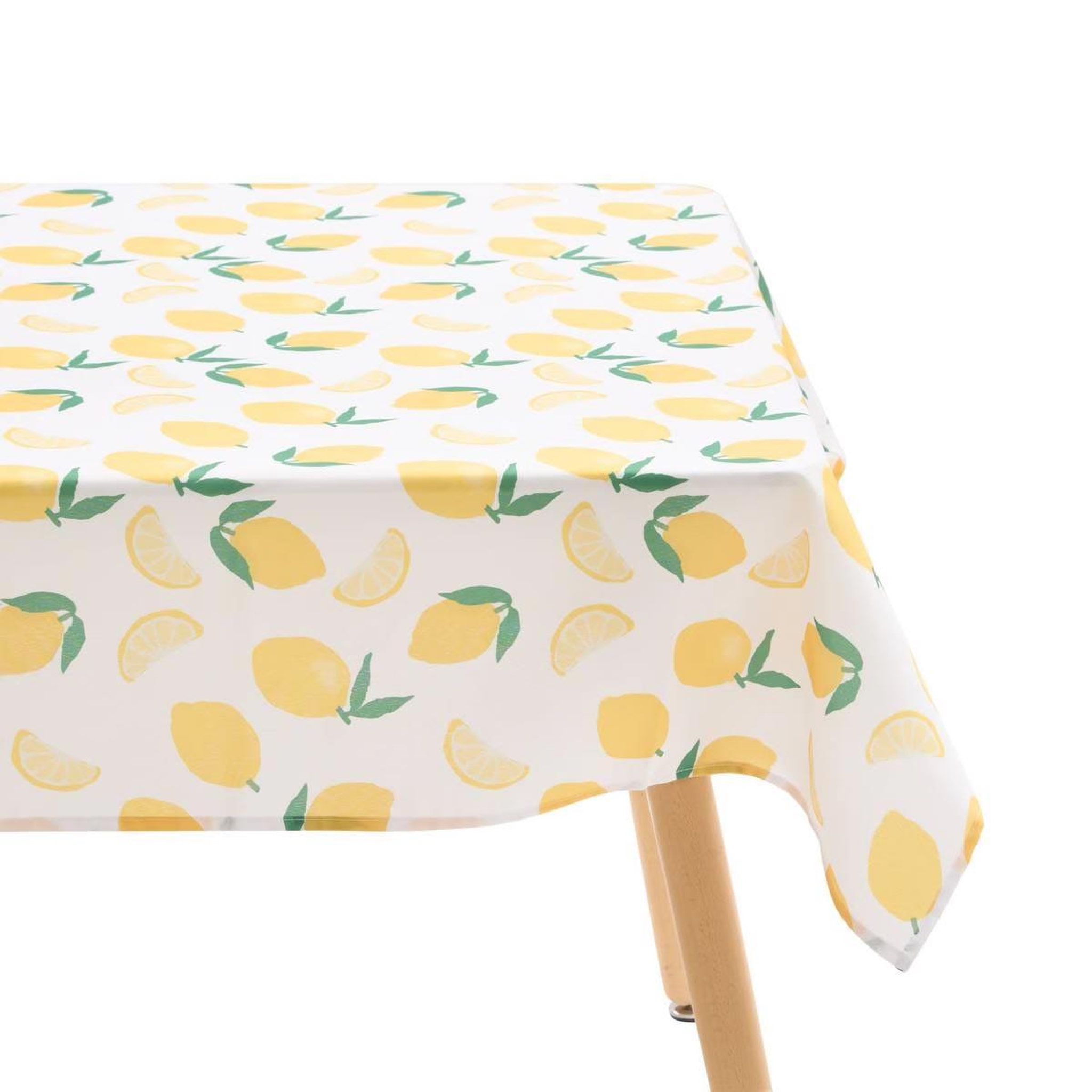 ATMOSPHERA Nappe antitache imprimé  fruity  140x240cm jaune