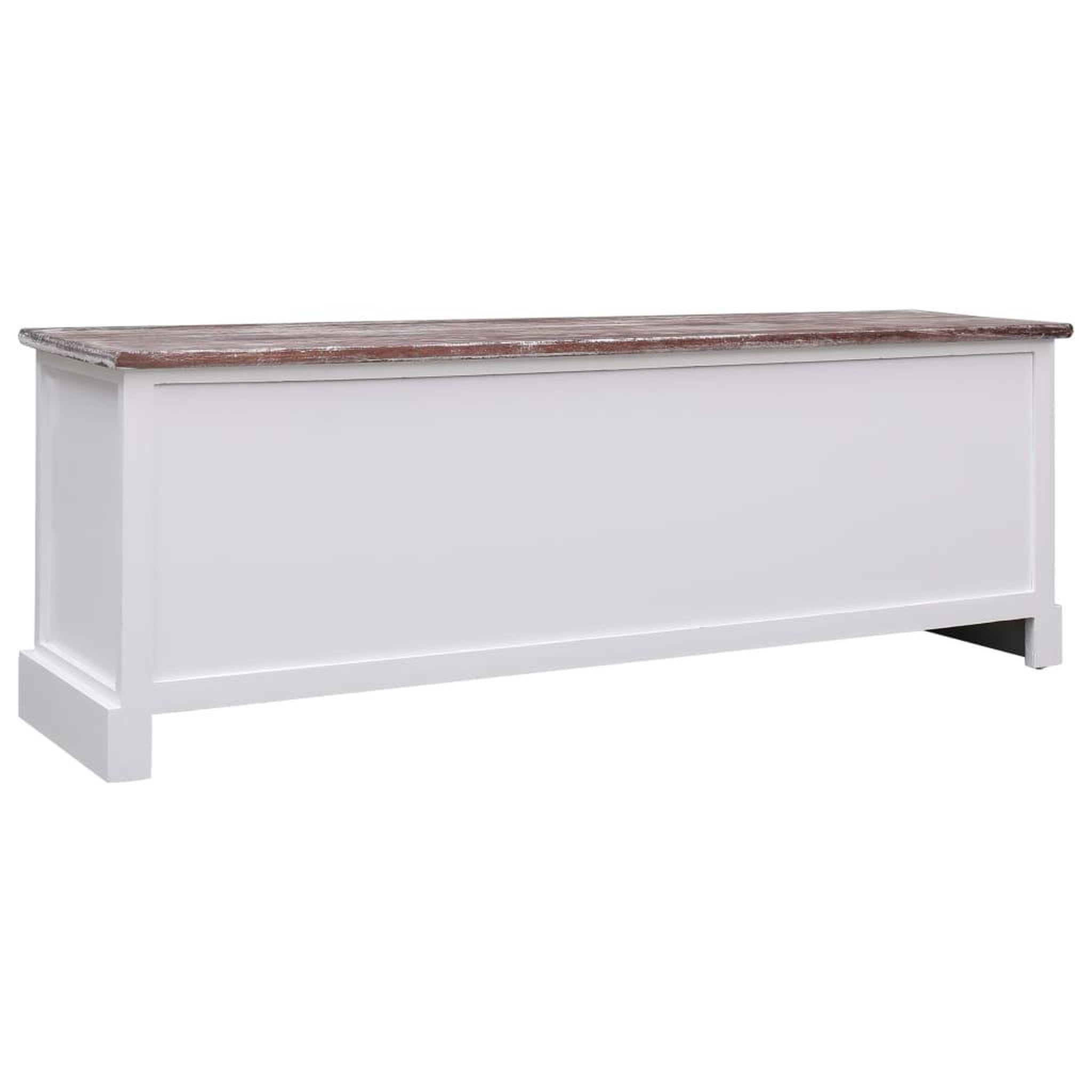 Voir la diapositive 4 : VIDAXL Banc d'entree Marron 115x30x40 cm Bois