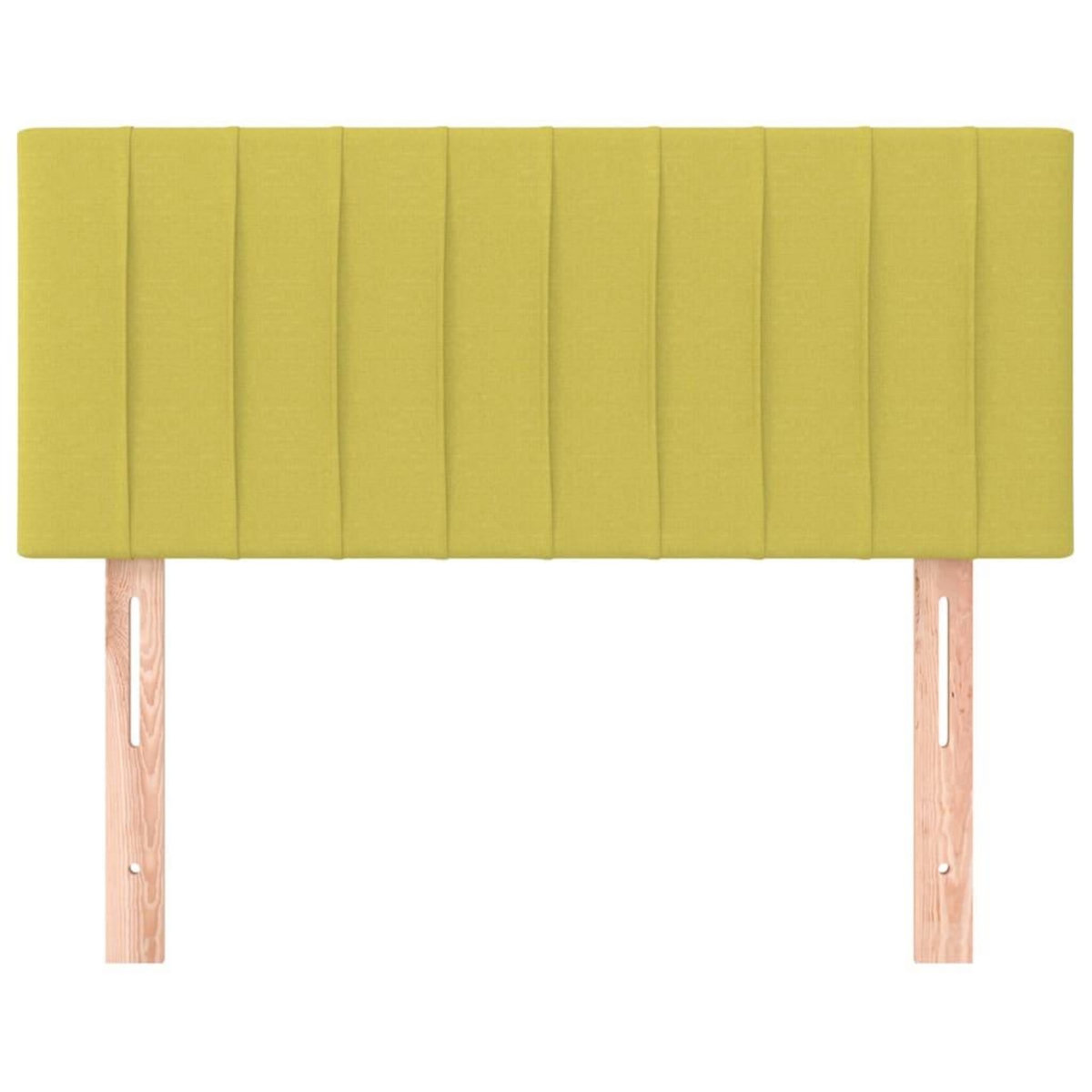 VIDAXL Tete de lit Vert 100x5x78/88 cm Tissu