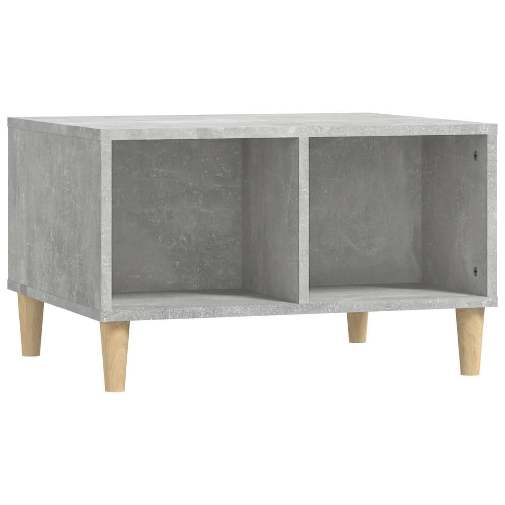 Voir la diapositive 2 : VIDAXL Table basse Gris beton 60x50x36,5 cm Bois d'ingenierie