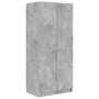 Voir la diapositive 2 : VIDAXL Garde-robe Gris beton 80x52x180 cm Bois d'ingenierie